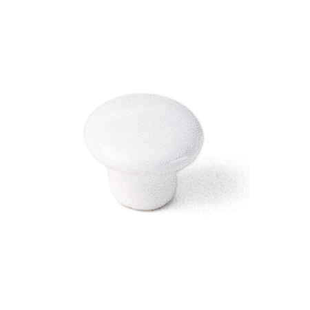 Laurey 1" Porcelain Knob, White 2842